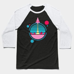 Space Rocket Launch Baseball T-Shirt